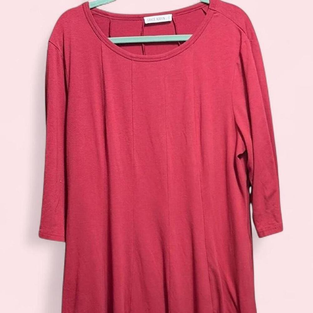 Grace Karin red flowy maxi dress